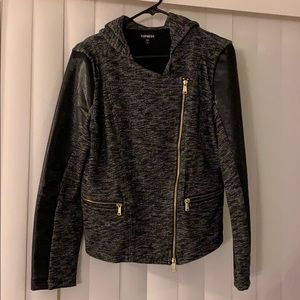 L express side zip moto jacket